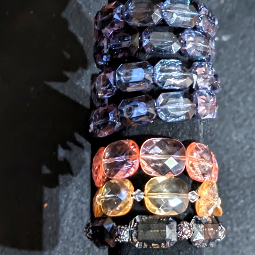 Colorful homemade bracelets